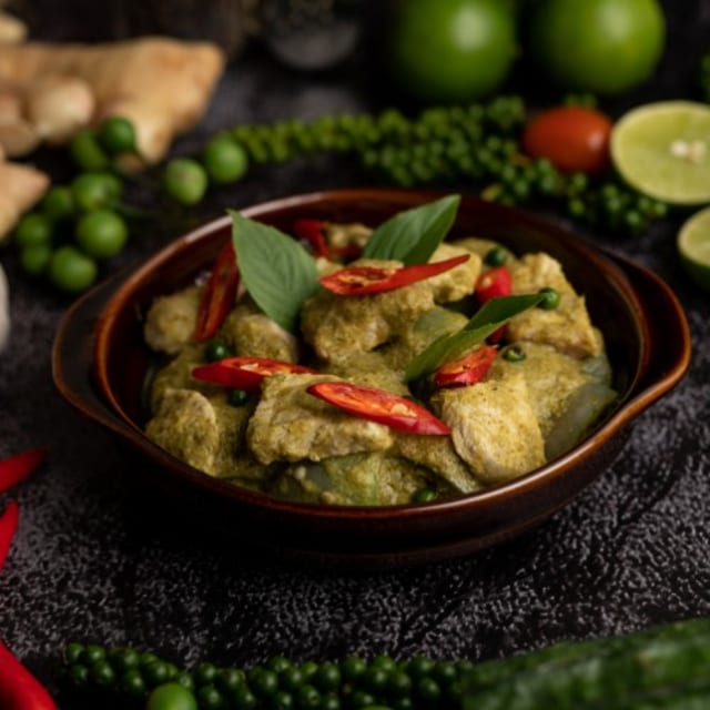 Duck Green Curry.