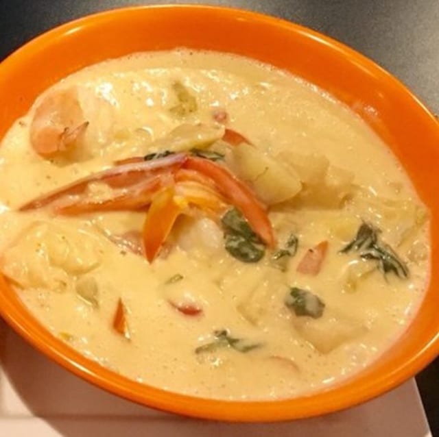 Shrimp Pineapple Curry.