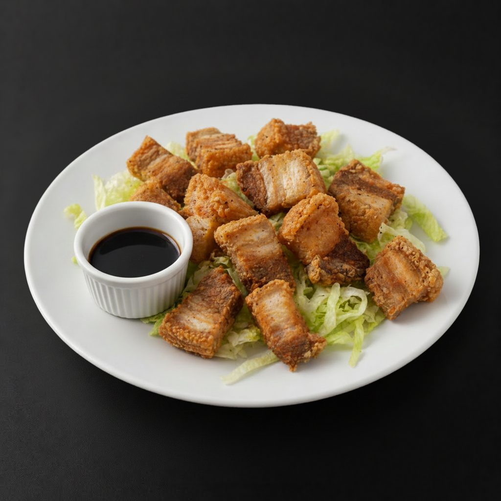 Moo Grob Crispy Pork Belly.