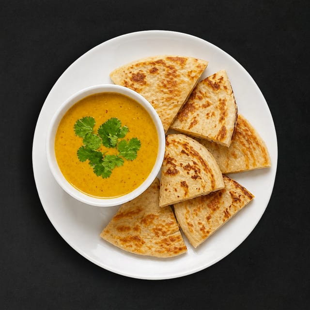 Roti with Yellow Curry.