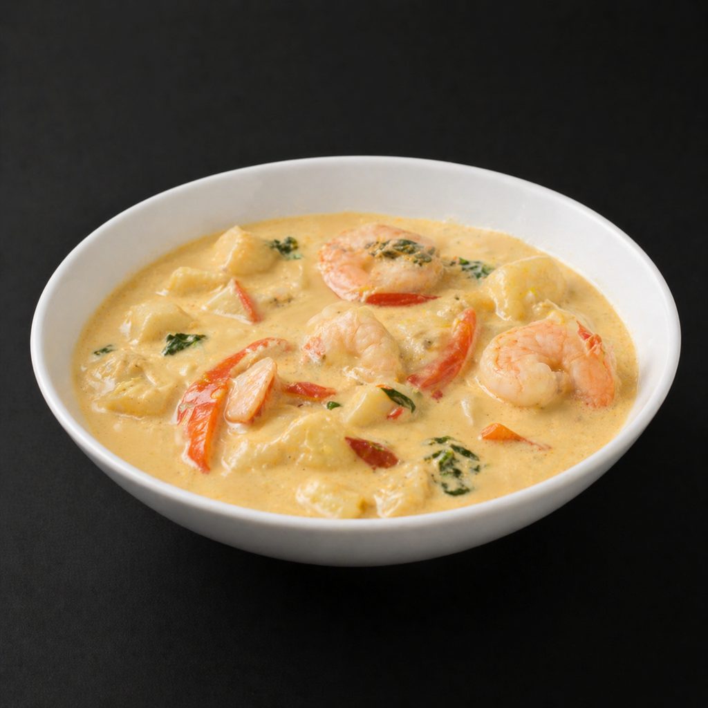 Shrimp Pineapple Curry.